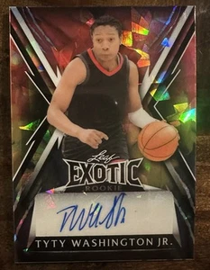 2022-23 Leaf Exotic Tyty Washington Jr. Auto Phoenix Suns - Picture 1 of 4