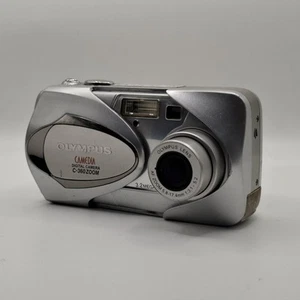 Olympus Camedia C-350 3.2 MP Digital Camera Silver AA Batteries Working - Picture 1 of 7