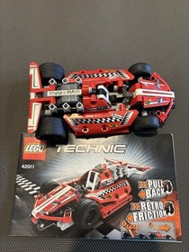 LEGO Technic Race Car 42011 Complete Set with Pull Back, Box, 158 Pieces