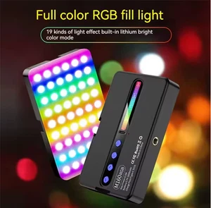 DT Portátil Mini RGB Luz de Video LED para Transmisión en Vivo Smartphone Selfie - Imagen 1 de 7