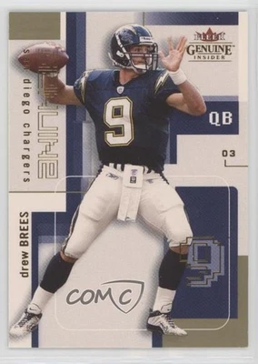 2003 Fleer Genuine Insider Drew Brees #80 - Image 1 of 2