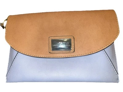 Cartera Bandolera Simply Noelle - Bebé Azul Y Tostado - Poliéster Cuero Material similar Foto 1 de 4