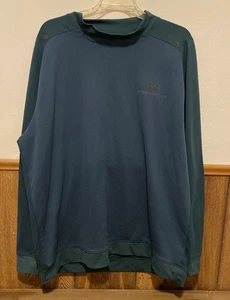 mens 2xl Under Armory long sleeve Pullover Rush Dark Green/Blue - Picture 1 of 2