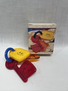 Key Ring Teether By Discovery Toys 1983 New In Box - Picture 1 of 5