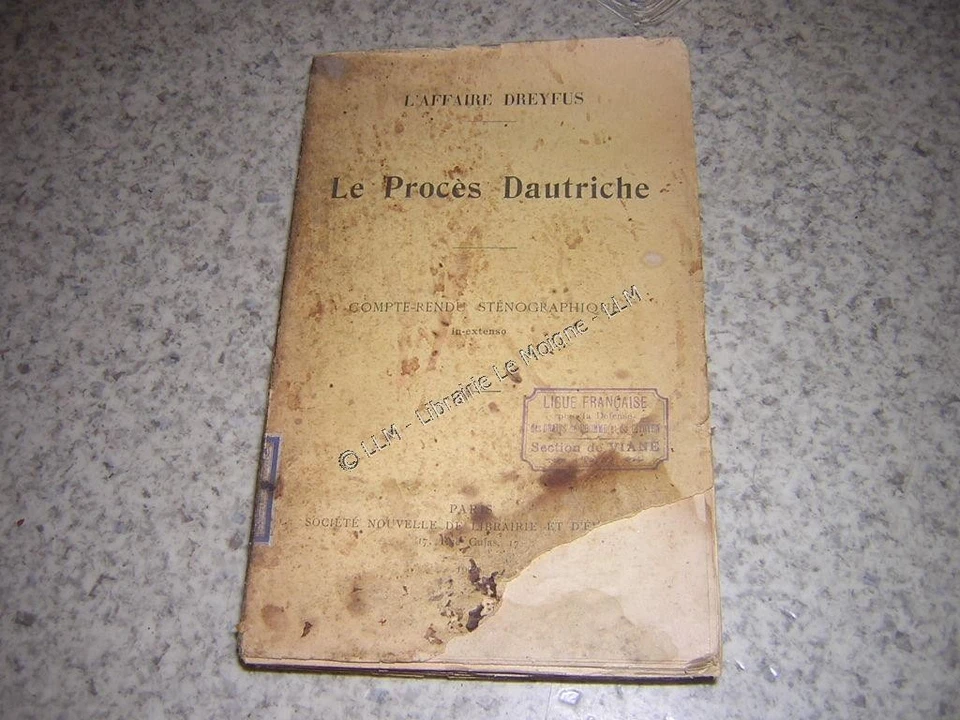 1905.compte rendu procès Dautriche.affaire Dreyfus - Photo 1/1