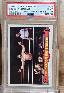 1985 O-Pee-Chee WWF #26 Ricky Steamboat PSA 9 Mint – The Dragon Has Struck!... - Picture 1 of 2