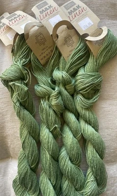 Lot of 4, Marks & Kattens M&K Linen Yarn 50g/125M, Color#955 - Image 1 of 3