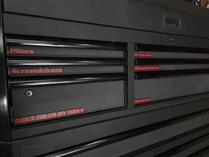 Magnetic Tool Box Labels – 45 Drawer Organizer Magnets – Multiple Color Options - Picture 1 of 16