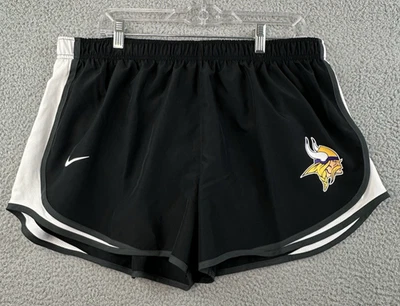 Pantalones Cortos para Correr Nike Minnesota Vikings Para Mujer 2XL Negros Dri-Fit Logo Tempo Foto 1 de 4