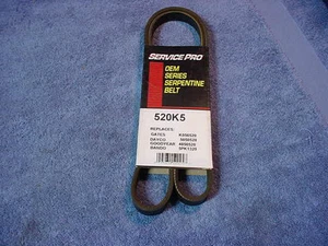 Serpentine Belt Drive 520K5 Mitsubishi Mazda Pontiac Buick Oldsmobile 1987-1999 - Picture 1 of 2