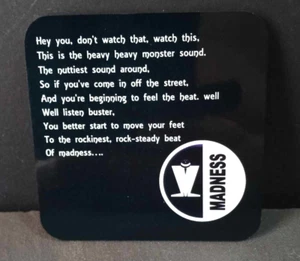 MADNESS ART 9CM SQUARE WITH ROUNDED CORNER COASTERS - Picture 1 of 2