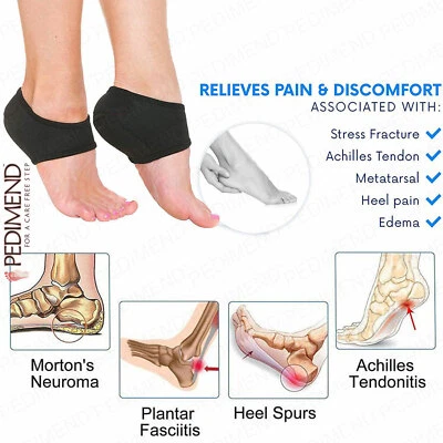 Pedimend Absatz Schutzhülsen Behandlung für Plantarfasziitis Schmerzlinderung 2 STCK.