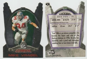 Pase de prensa Mike Vrabel Ohio State 1997 combinado troquelado #28 SP RC / 3 disponibles - Imagen 1 de 1
