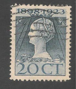 Países Bajos #128 (A22) en muy buen estado usado - 1923 20c Queen Wilheimina - Imagen 1 de 1