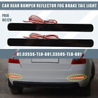 2Pcs Smoked Rear Bumper Reflector Led Brake Tail Light 33555Tl0g01 For Acura Tsx