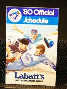 1980 Toronto Blue Jays Baseball Pocket Schedule Labatts Version - Picture 1 of 3