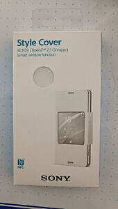 Sony SCR26 Style Cover Schutzhülle für Sony Xperia Z3 Compact in weiß
