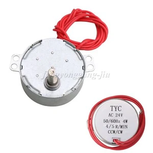 AC24V TYC-50 Synchronous Motor Geared Motor 4W CW/CCW 4/5 R/min - Picture 1 of 6