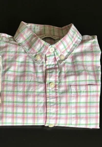 Janie and Jack Boy's Plaid Long Sleeve Button-Down Shirt- Size 8 - Great Cond! - Picture 1 of 8