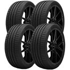 (Qty 4) 265/35Zr21 Continental Sport Contact 5P 101Y Xl Black Wall Tires