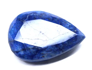 324.75 Ct Nigeria Certified Natural Huge Blue Sapphire Pear Cut Loose Gemstone - Picture 1 of 6