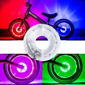Luz de radios para cubo de bicicleta lámpara de rueda luces nocturnas recargables para ciclismo - Imagen 1 de 7