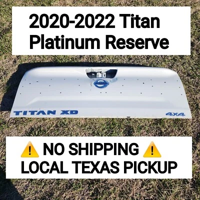 TEXAS PICKUP, NO SHIPPING! 2020-2022 Nissan Titan XD Platinum Reserve Tailgate  Foto 1 de 4