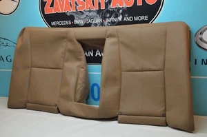 07-09 W221 MERCEDES BENZ S550 S600 REAR SEAT UPPER BACKREST SKIN LEATHER BROWN - Picture 1 of 12