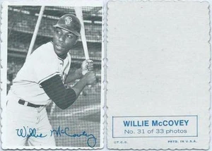 1969 Topps Deckle Edge #31 - Willie McCovey San Francisco Giants Near Mint/Mint - Bild 1 von 3