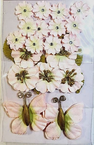 Floral & Butterflies Gemstones Embellishments Pink Paper Studio - Picture 1 of 2