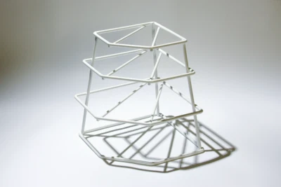 Delfinware 2007W White 4 Tier Plate Stacker - Image 1 of 2