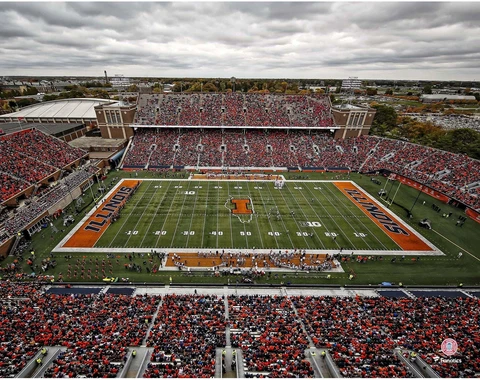 Illinois Fighting Illini Unsigned Memorial Stadium 11" x 14" Photo - Fanatics Cover