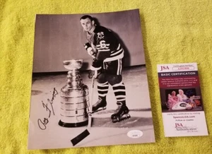 REG REGGIE FLEMING signed Chicago Blackhawks handsigniertes AUTO 8x10 Foto JSA ! - Bild 1 von 4