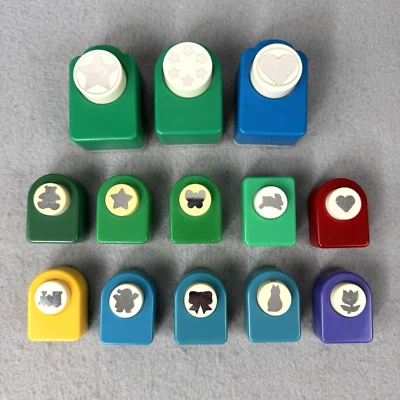 Lot of 13 Paper Punches 3 Jumbo Mcgill Craft Scrapbooking Various Shapes - Image 1 of 4