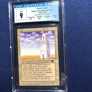 MTG Antiquities Urza's Tower Plains CGC 9 Quad++ (two 9.5 sub grades) 1994 - Picture 1 of 2