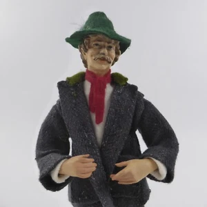 Figura de belén madera vestida tallada 25 cm madera tallada Oberammergau (33) - Imagen 1 de 16