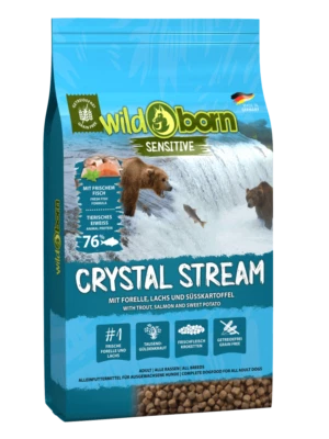Wildborn Crystal Stream 12 kg - getreidefreies Hundefutter mit Forelle & Lachs - Bild 1 von 2