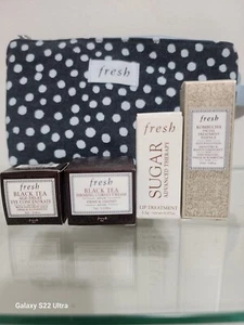 Fresh Bag 5 Pc Gitf Set  Lip, Facial 5 .Treatment Black Tea Cream And Age Delay. - Picture 1 of 3