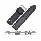 Black/Brown Optional 22Mm Leather Watch Band Wrist For Hamilton Samsung Gear S3