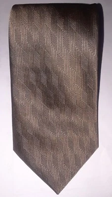 Corbata de seda tejida dorada Kenneth Cole Reaction para hombre Foto 1 de 3