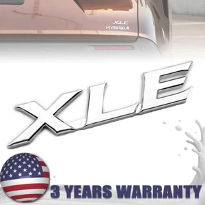 For Camry Sienna Rear XLE Letter Trunk Liftgate Tailgate Emblem Badge Chrome - Picture 1 of 5