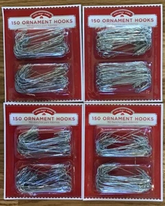 600 Christmas Silver Ornament Hooks Tree Hangers LARGE Metal 2 1/2 Inches Long - Picture 1 of 3
