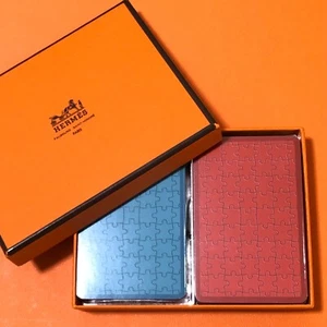 MINT Sealed HERMES Playing Cards Trump 2 Decks Original Box France Puzzles - Picture 1 of 14