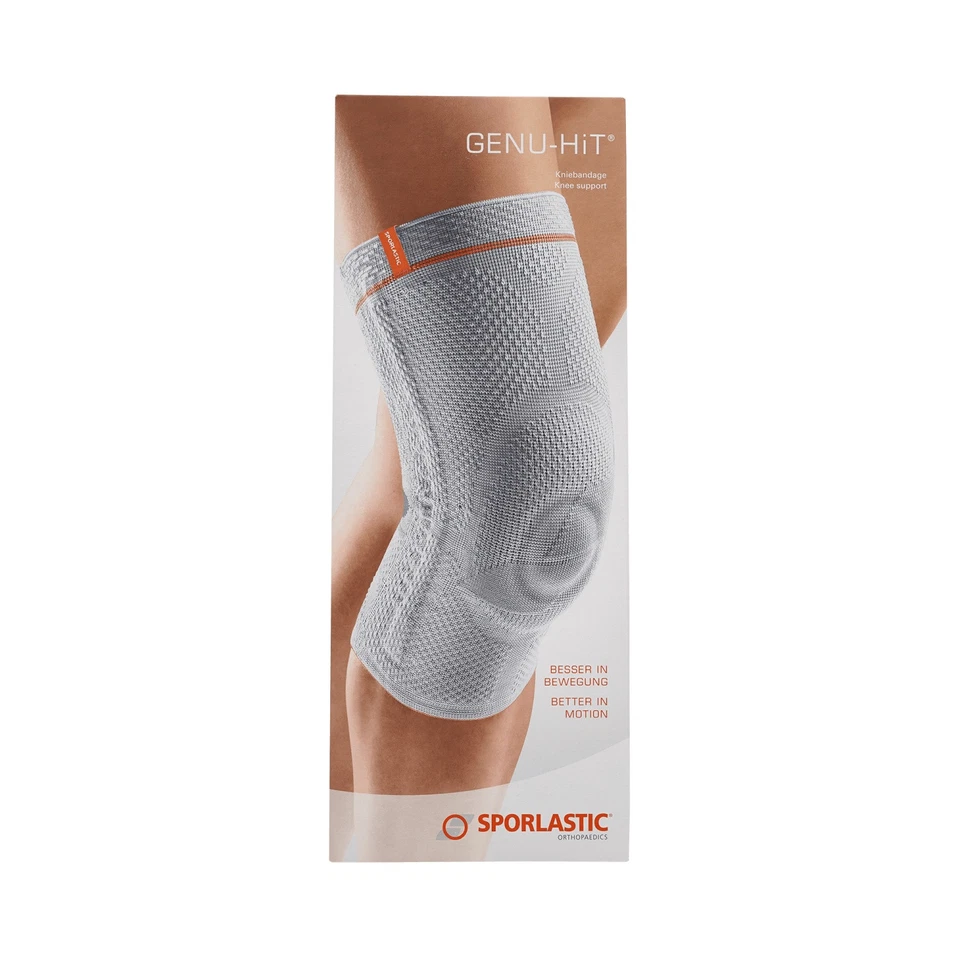 ‎SPORLASTIC GMBH GENU-HiT Kniebandage Gr. 5, schwarz