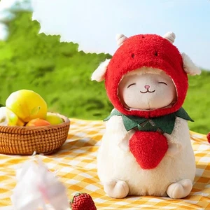 Sweet White Sheep Lam Hold Soft Stuffed Hug Doll Plush Toy Lamb Standing Figure - Picture 1 of 13