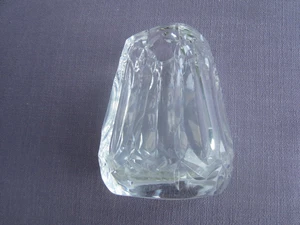 Schwere Vase Blumenvase Glas Vintage retro, dickwandig ca. 850 gramm 14 cm hoch - Bild 1 von 5