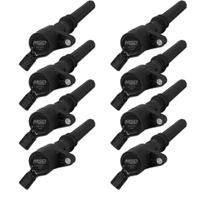 824283 MSD Ignition Coil - Blaster - Ford 2-Valve V8 - Black - 8-pack - Picture 1 of 1