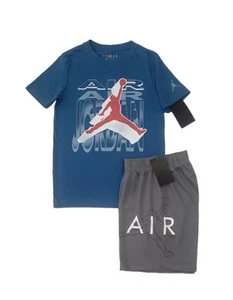 NIKE AIR JORDAN JUMPMAN Shirt & Shorts 2 Pc Set Sz S (8-10): NWT - Picture 1 of 6