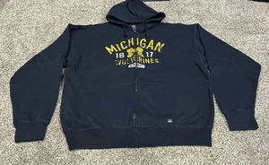 Sudadera con cremallera para hombre talla XL extra grande J America University of Michigan - Imagen 1 de 2