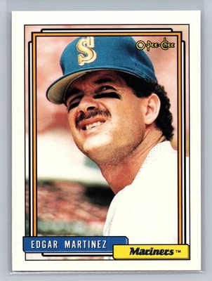 1992 O-Pee-Chee #553 Edgar Martinez Seattle Mariners - Image 1 of 2